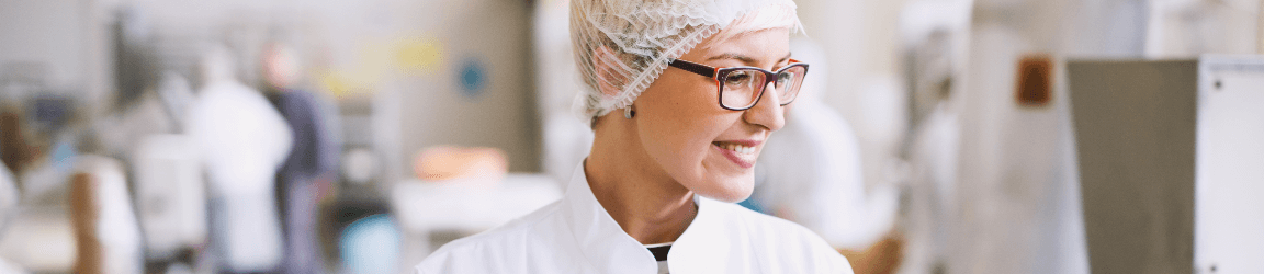 Woman working in a medical facility
