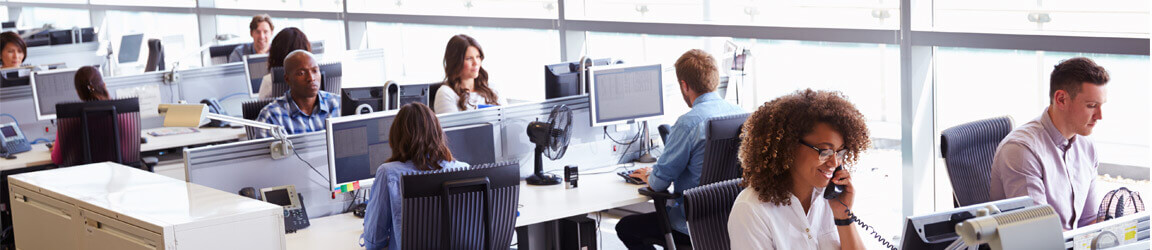 people working in an office setting