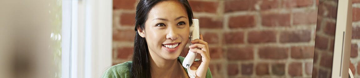 woman on telephone
