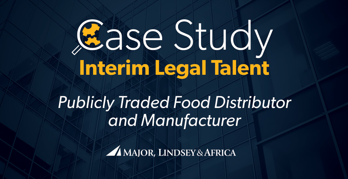 Case Study Publicly Traded Food Distribution Manufacturer