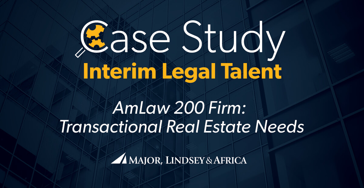 Case Study AmLaw 200 Law Firm