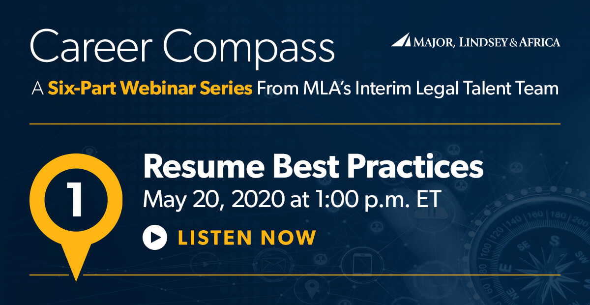 Resume Best Practices - Mla Webinar Careercompass 1 Resumebestpractices 1200x620 052220 Listen Now Jpg